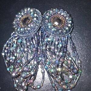 Beaded  Vintage Dangle Earrings